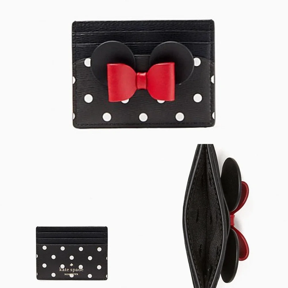 NWT Kate Spade X Disney Minnie Mouse Crossbody Bag and Cardholder Wallet Set - Picture 10 of 12